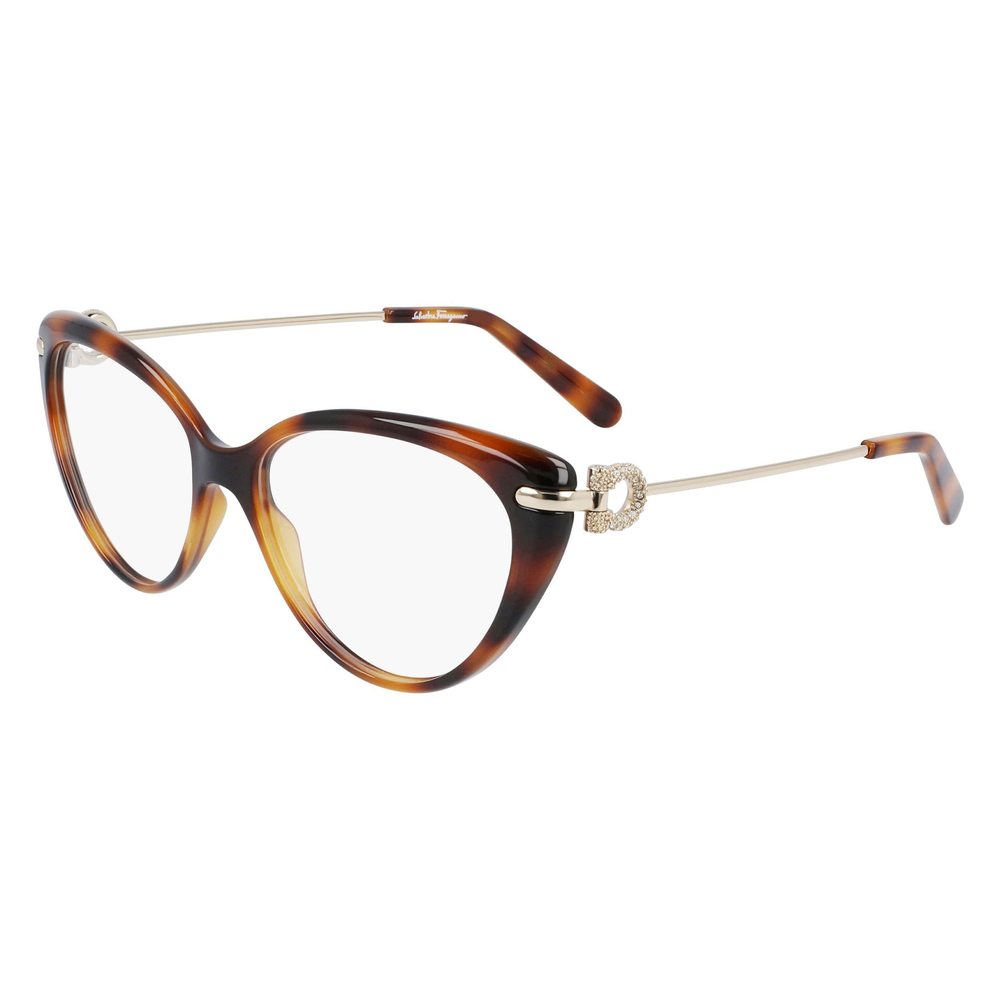 NEW Salvatore Ferragamo SF 2871R 271 Tortoise & Gold Eyeglasses 56mm w/ SF Case